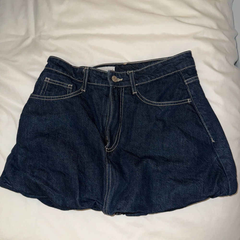 Zara Dark Blue Mini Skirt